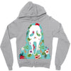 scream floral Zipper Hoodie
