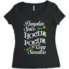 pumpkin spice hocus pocus and cozy sweaters Women's Triblend Scoop T-shirt