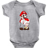 mario licking toad Baby Onesie