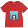 paws V-Neck Tee