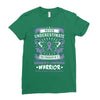 Never Underestimate The Strength Of A Hodgkins Cancer Warrior Ladies Fitted T-Shirt
