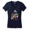 the burning joke Women's V-Neck T-Shirt