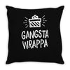 gangsta wrappa Throw Pillow