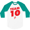 team 10 red 3/4 Sleeve Shirt