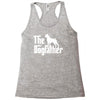 the dogfather boxer white Racerback Tank