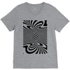 optical illusion V-Neck Tee