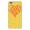 love heart outline valentine's day iPhone 6/6s Plus Case