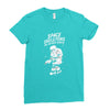 space skeletons in outer space Ladies Fitted T-Shirt
