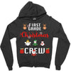 first grade christmas crew Zipper Hoodie