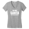 i'm not santa but sit on my lap Women's V-Neck T-Shirt