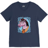 unicorn nerd graphic V-Neck Tee