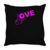 fuck love party Throw Pillow