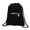 Daddy to Bee Baby Girl Drawstring Bags