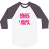 I Wear Pink For My Sister 3/4 Sleeve Shirt