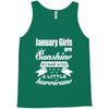 January Girls Are Sunshine Mixed With A Little Hurricane Tank Top