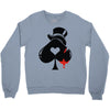 poker hat ace of spades Crewneck Sweatshirt