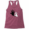 rabbit hand shadow Racerback Tank