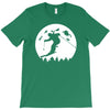 skiier moon moonlight silhouett T-Shirt
