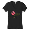 floral Women's V-Neck T-Shirt
