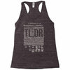 political illiteracy Racerback Tank