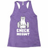 gym cat workout Racerback Tank