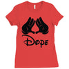 mickey mouse sexy dope Ladies Fitted T-Shirt