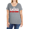 i'm saved but i keep sinning Ladies Curvy T-Shirt