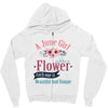A June  Gir lLike A Flowers Zipper Hoodie