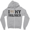 i love my soldier hunter camouflage Zipper Hoodie