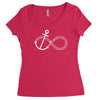 infinity knot anchor rope Women's Triblend Scoop T-shirt