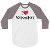 I Love Acupuncture 3/4 Sleeve Shirt
