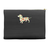 dachshund flower Accessory Pouches