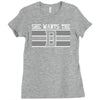 she wants the d Ladies Fitted T-Shirt