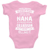 Super Cool Nana Of A Freaking Awesome Grandson Baby Onesie