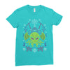 Merry Cthulhu Christmas Ugly Cool T shirts Ladies Fitted T-Shirt