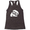funny face funny Racerback Tank