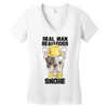 snoring gentleman Women's V-Neck T-Shirt