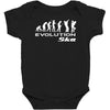 evolution of ska funny Baby Bodysuit
