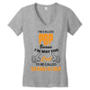 I'm Called Pop Because I'm Way Too Cool To Be Called Grandfather Women's V-Neck T-Shirt