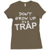 don't grow up it's a trap Ladies Fitted T-Shirt