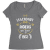 legendary riders are born in 1951 Women's Triblend Scoop T-shirt