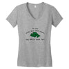 my bass look fat Women's V-Neck T-Shirt