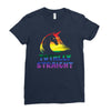 Totally Straight Lgbt Unicorn Ladies Fitted T-Shirt