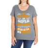 My Daughter Is Super Awesome Her Stepdad Ladies Curvy T-Shirt