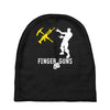 finger guns batle royal gaming Baby Beanies