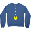 funny 80s pacman 'eating buttons' Crewneck Sweatshirt