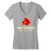 meat is murder tasty tasty murder Women's V-Neck T-Shirt