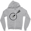 archery target Zipper Hoodie