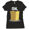 oh hay oh hey girl boy funny pun Ladies Fitted T-Shirt