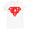 super mom 1 png Ladies Fitted T-Shirt